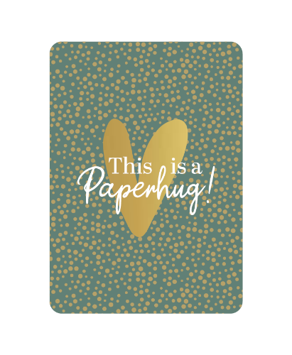 KP® Wenskaarten A6  - This is a paperhug - 10 stuks A6 kaart 'This is a paperhug', set van 10 stuks, Wenskaart