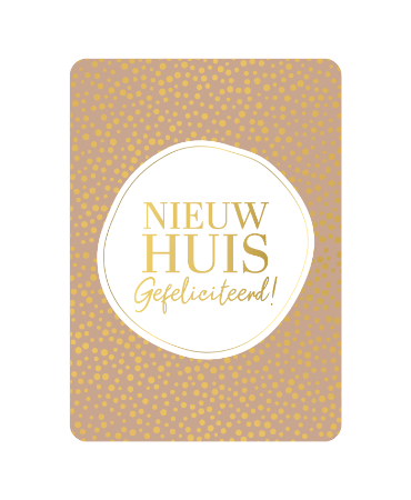 A6 verhuiskaart 'Nieuw huis gefeliciteerd', set van 10 stuks, wenskaart