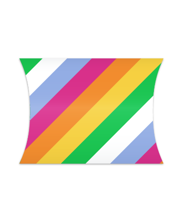 Gondeldoosje met gekleurde strepen – party time thema