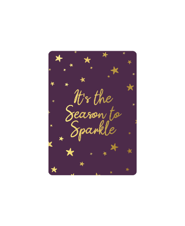 Cadeaukaartjes A7 It's the season to sparkle - Kerstcadeaukaartjes