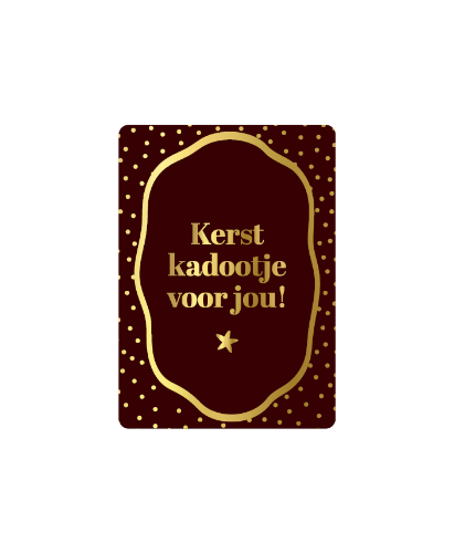 KP® Cadeaukaartjes A7 - Kerst kadootje voor jou, 25st Cadeaukaartjes A7 Kerst kadootje voor jou - Kerstcadeaukaartjes 25 stuks