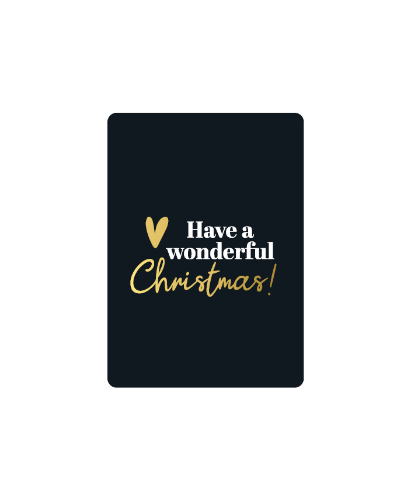KP® Cadeaukaartjes A7 - Have wonderful Christmas, 25st Cadeaukaartje A7 Have wonderful Christmas - Kerstcadeaukaartje