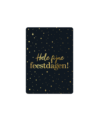 KP® Cadeaukaartjes A7 - Hele fijne feestdagen, 25st Cadeaukaartje A7 Hele fijne feestdagen - Kerstkaartje