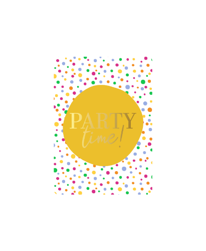 KP® Cadeaukaartjes A7 - Party time, 25st A7 Cadeaukaartje - Party time - Feestkaartjes