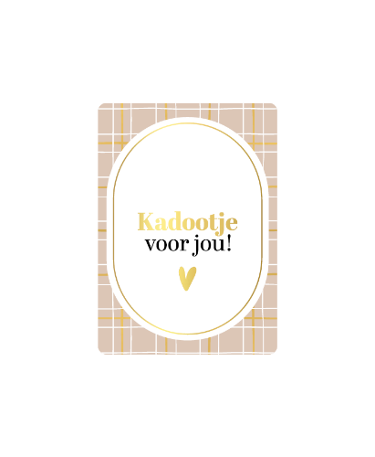 KP® Cadeaukaartjes A7 - Kadootje voor jou, 25st Cadeaukaartje A7 Kadootje voor jou - Wenskaartje