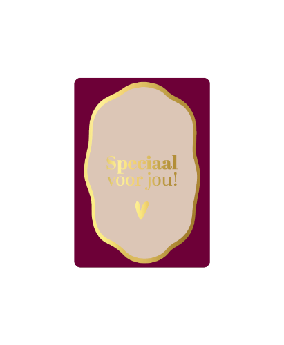 KP® Cadeaukaartjes A7 - Speciaal voor jou + hart, 25st Cadeaukaartje A7 Speciaal voor jou hart - wenskaartje