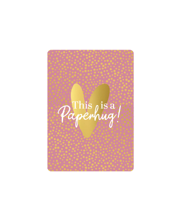 Cadeaukaartje A7 This is a paperhug - Troost kaartje 