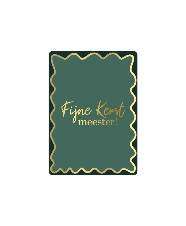 Cadeaukaartje A7 Fijne kerst meester - Kaartje meester