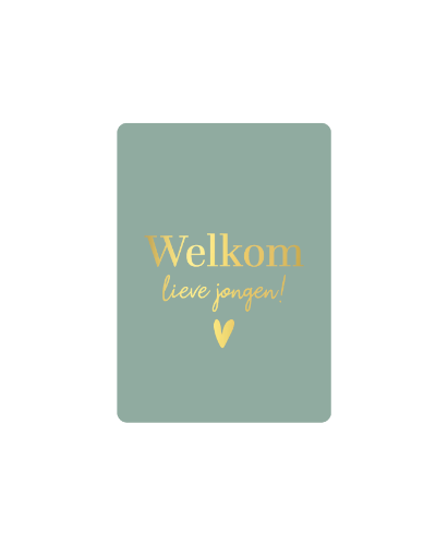 KP® Cadeaukaartjes A7 - Welkom lieve jongen, 25st Cadeaukaartje A7 Welkom lieve jongen - Kraamkaartje