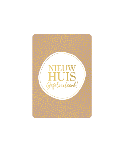 KP® Cadeaukaartjes A7 - Nieuw huis gefeliciteerd, 25st Cadeaukaartje A7 Nieuw huis gefeliciteerd - Nieuwe woning kaartje