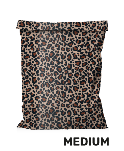 KP® Verzendzakken - Leopard 360x450+50mm 50stuks Verzendzak luipaardprint - Webshopverpakking 36x45+5cm