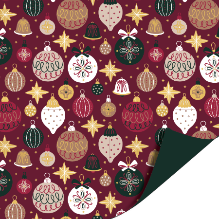 Christmas ornaments burgundy