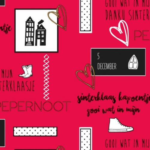 Toon details van Coated cadeaupapier 200m - Love sint rood Afbeeldingen van Coated cadeaupapier 200m - Love sint rood