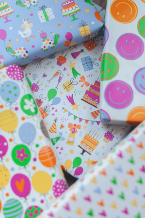 Gekleurde hartjesregen