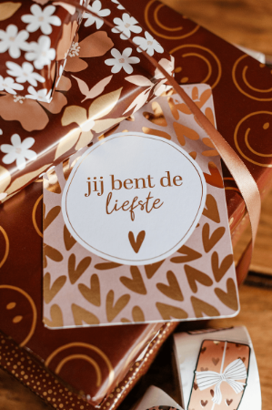A6 kaart 'Jij bent de liefste', set van 10 stuks, wenskaart