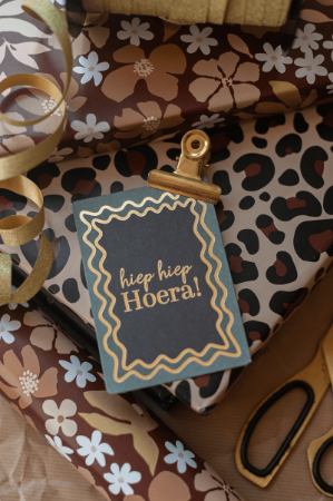 Cadeaukaartje A7 Hoera je bent jarig - Verjaardagskaartje