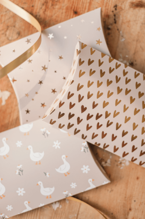 Gondeldoosje met sterren in mokka/beige – Gondeldoosje