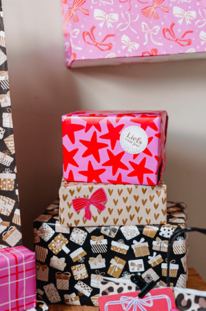 Cadeausticker Liefs voor jou zwart goud wit – 3 varianten – D40mm