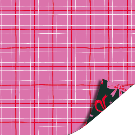 Afbeeldingen van KP® Cadeaupapier 50cm 100m - Christmas bows