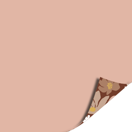 Afbeeldingen van KP® Cadeaupapier 30cm 100m - Mokka flowers