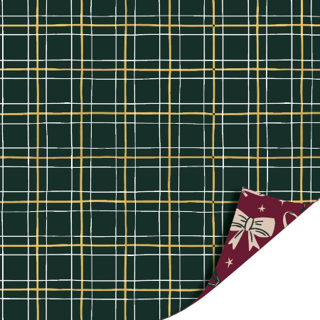 Afbeeldingen van KP® Cadeaupapier 30cm 100m - Bows burgundy