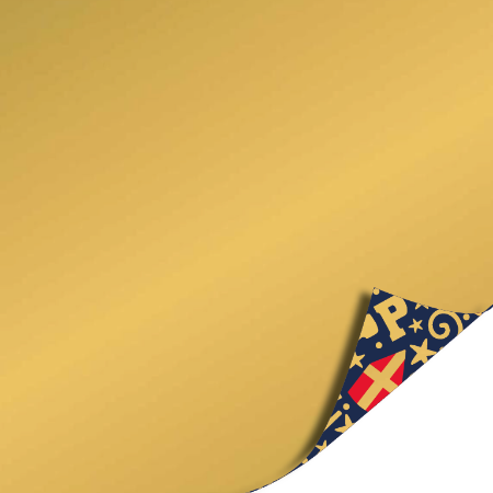 Afbeeldingen van KP® Cadeaupapier 50cm 100m - Mijter feest blauw