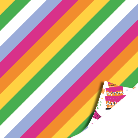 Afbeeldingen van KP® Cadeaupapier 70cm 100m - Birthday doodles