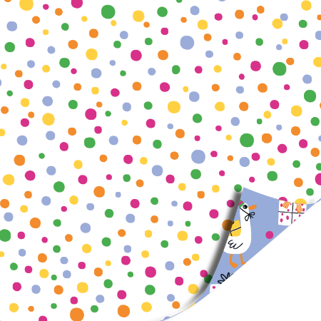 Afbeeldingen van KP® Cadeaupapier 50cm 100m - Party time