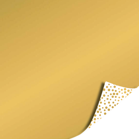 Afbeeldingen van KP® Cadeaupapier 50cm 100m - Luxury dots white/gold