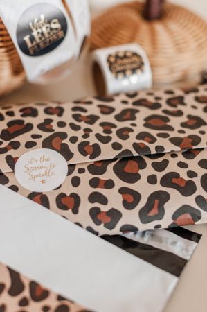 Vloeipapier panterprint mokka/beige – cadeaupapier, tissuepaper