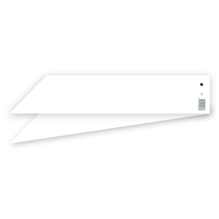 Achterzijde Rouwlabel 'Veel liefs' in mint kleur