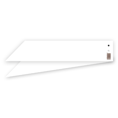 Achterzijde rouwlabel 288x55mm met roze roos