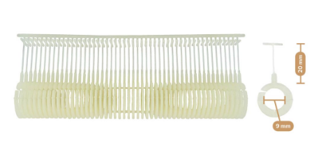 Riddersporen 20mm, standaard Nylon met oog