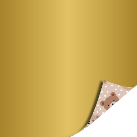 Achterzijde Little Bear (beige) - inpakpapier, cadeaupapier
