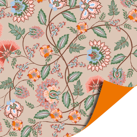 Afbeeldingen van KP® Cadeaupapier 40cm 100m - Boho Bloom