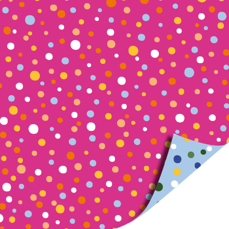 Afbeeldingen van KP® Cadeaupapier 50cm 200m - Confetti Party