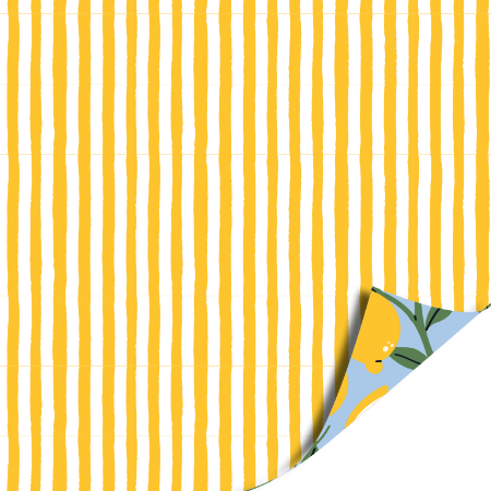 Afbeeldingen van KP® Cadeaupapier 30cm 100m - Lemons