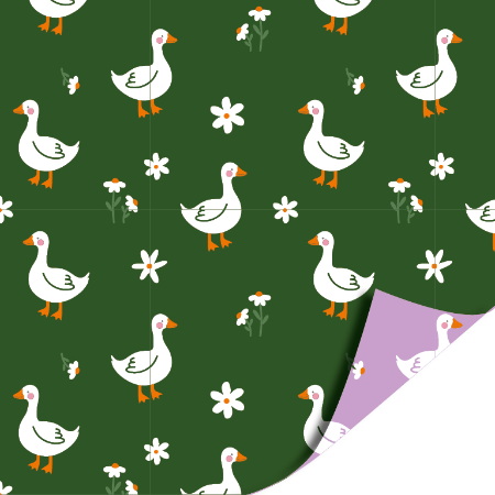 Afbeeldingen van KP® Cadeaupapier 50cm 100m - Little Goose