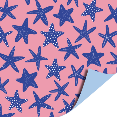 Afbeeldingen van KP® Cadeaupapier 30cm 100m - Sea Stars