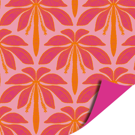 Afbeeldingen van KP® Cadeaupapier 70cm 100m - Sunset Palms