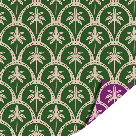 Afbeeldingen van KP® Cadeaupapier 50cm 100m - Tropical Deco