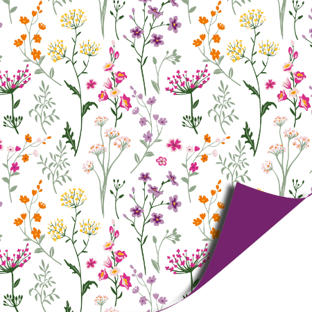 Afbeeldingen van KP® Cadeaupapier 30cm 100m - Wildflowers
