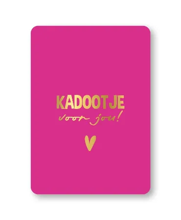 KP® Wenskaarten A6 - Kadootje voor jou  (magenta) - 10 stuks