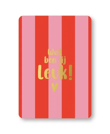 KP® Wenskaarten A6 - Wat ben jij leuk - 10 stuks