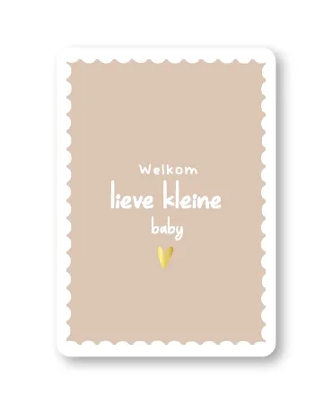 KP® Wenskaarten A6 - Welkom lieve kleine baby - 10 stuks