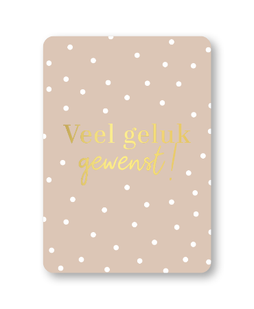 KP® Wenskaarten A6 - Veel geluk gewenst - 10 stuks