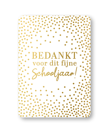 KP® Wenskaarten A6 - Bedankt voor dit fijne schooljaar - 10 stuks