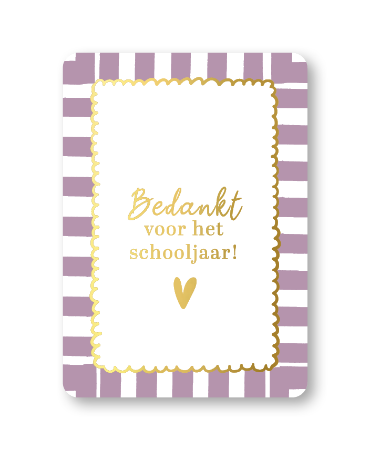 KP® Wenskaarten A6 - Bedankt voor het schooljaar - 10 stuks