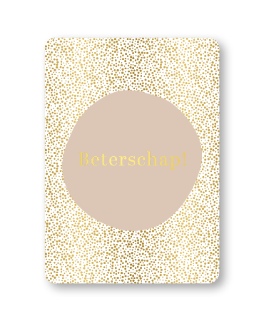 KP® Wenskaarten A6 - Beterschap (luxury dots) - 10 stuks