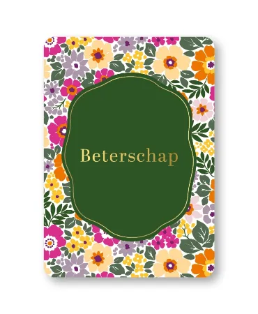 KP® Wenskaarten A6 - Beterschap (summer flowers) - 10 stuks